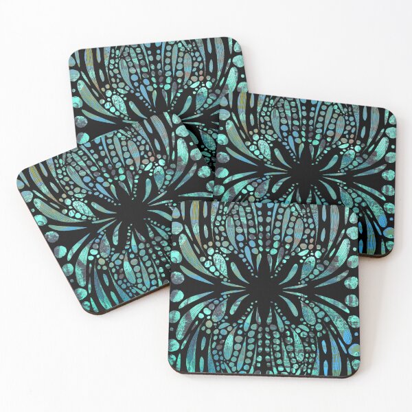 Item preview, Textured Emerald Pattern with Organic Shapes designed and sold by NancyMerkle.