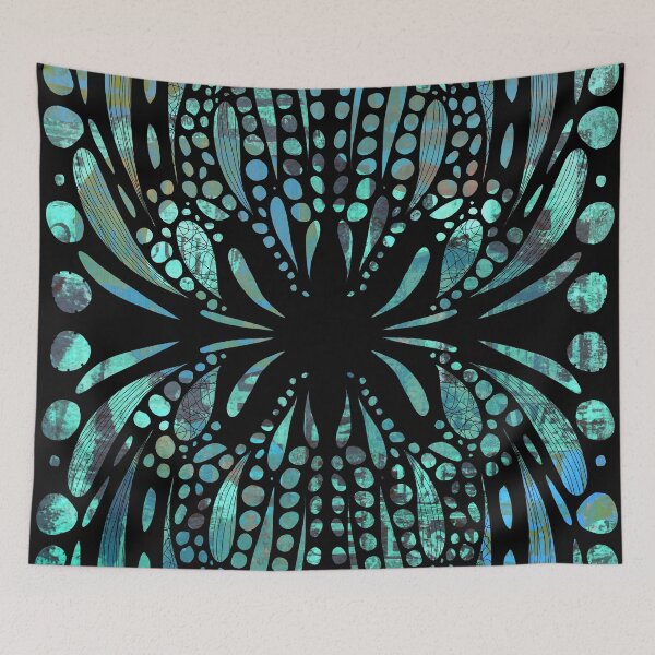 Item preview, Textured Emerald Pattern with Organic Shapes designed and sold by NancyMerkle.
