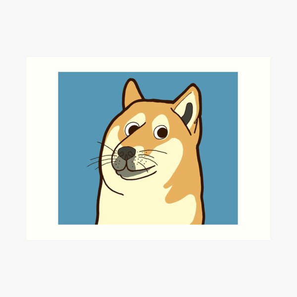 Doge Case Wall Art Redbubble - rainbow doge roblox