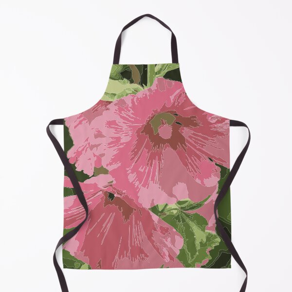 Item preview, pink mallow flowers designed and sold by SunGraphicArt.