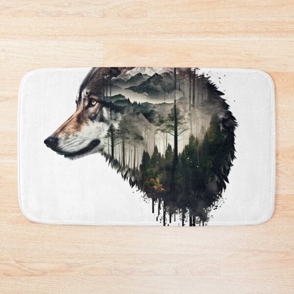 Item preview, Double exposure wolf designed and sold by Mirochan80.