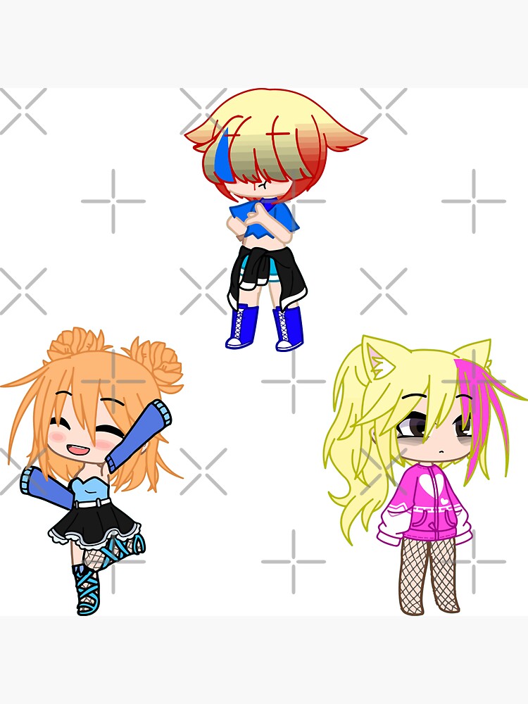 Tripack Oc ideas Gacha life girls. Tripack dolls from Gacha Club - Gacha  Girls | Magnet