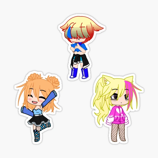 Tripack Oc ideas Gacha life girls. Tripack dolls from Gacha Club