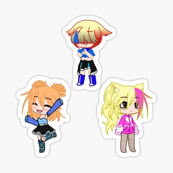 Sing and Dance with friends Gacha Club. Oc ideas friends Gacha life - Gacha  Club Dolls Sticker by gachanime