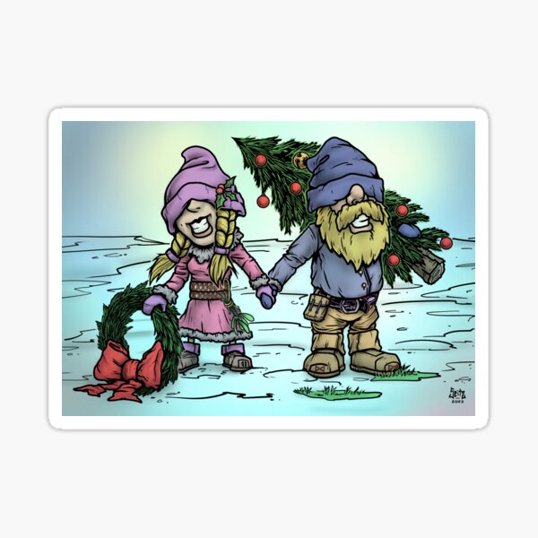 Aperçu de l'œuvre Gnomes de Noël créée et vendue par Moondog Seitz.