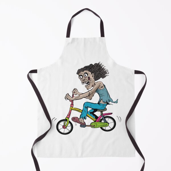 Item preview, zombie riding bicycle designed and sold by snowgirlshop.