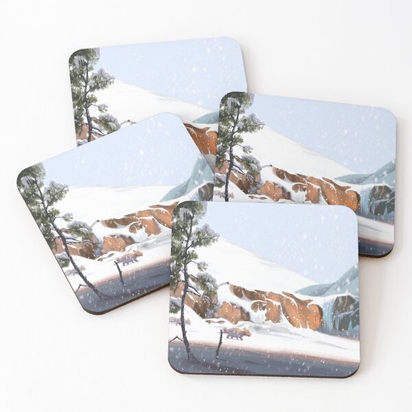 Item preview, Pachyrhinodaurus in snow designed and sold by Paleo-parallax.