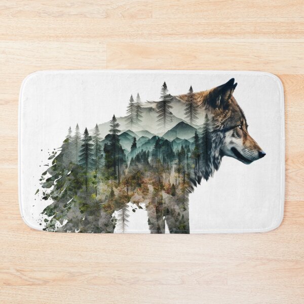 Item preview, Double exposure wolf designed and sold by Mirochan80.