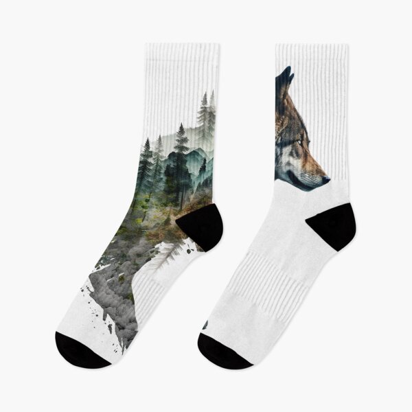 Item preview, Double exposure wolf designed and sold by Mirochan80.