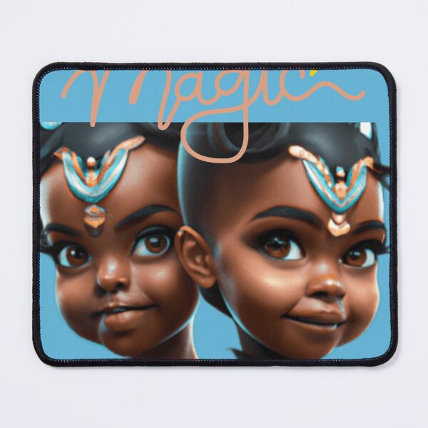 Item preview, Two Adorable Brown Princesses Black Panther Inspired Portrait,Magic  designed and sold by Doaa369.