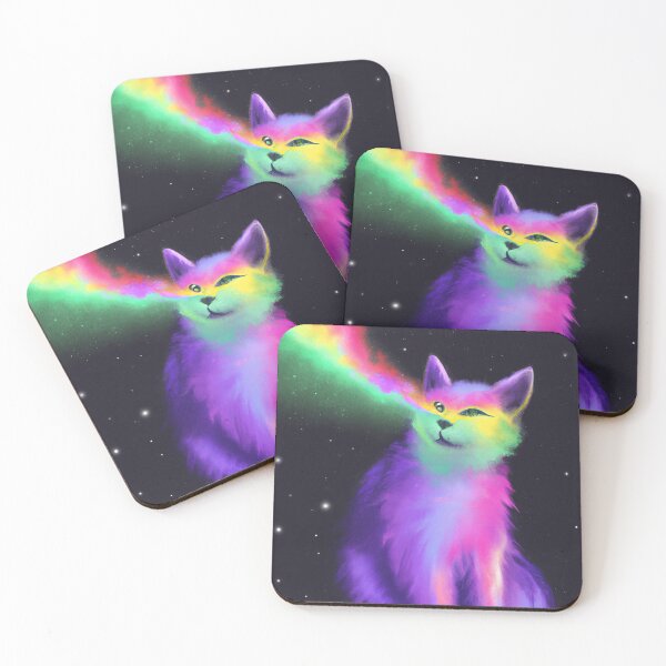 Item preview, Galaxy Cat Digital Art designed and sold by InnaPo ⭐⭐⭐⭐⭐.