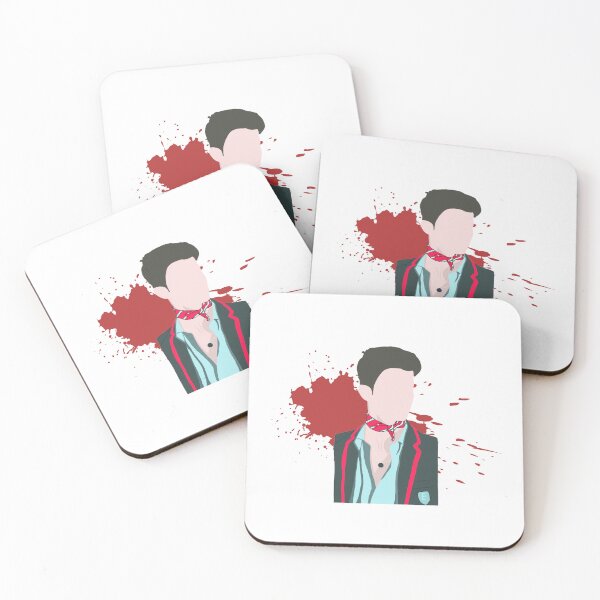 Item preview, Elite Netflix Show Patrick with  blood background designed and sold by paintingtour.
