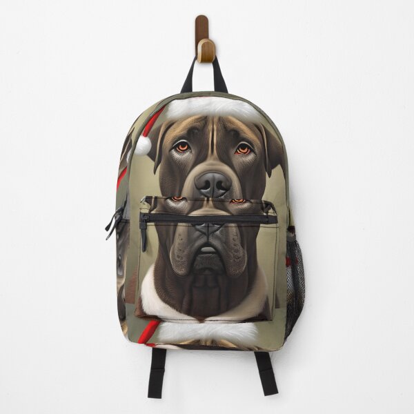 Item preview, Christmas Boerboel Wearing A Santa Hat designed and sold by ZenEverAI.