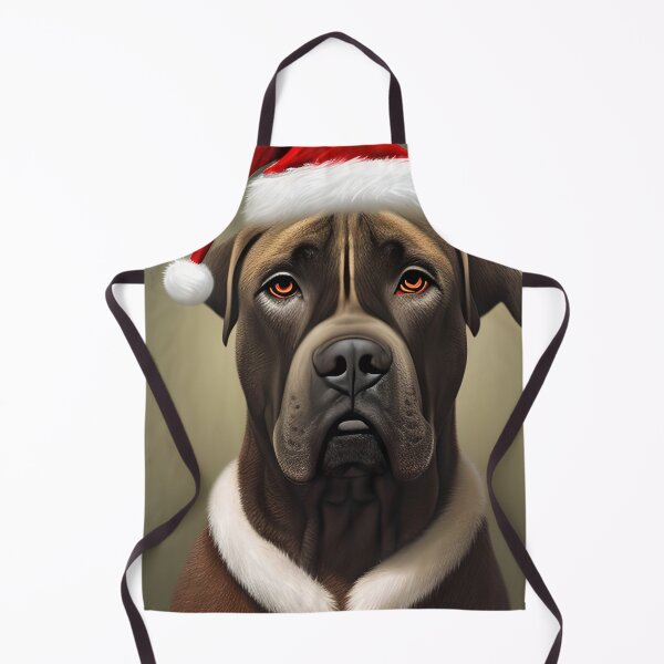 Item preview, Christmas Boerboel Wearing A Santa Hat designed and sold by ZenEverAI.