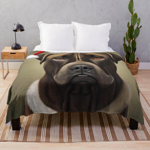 Item preview, Christmas Boerboel Wearing A Santa Hat designed and sold by ZenEverAI.