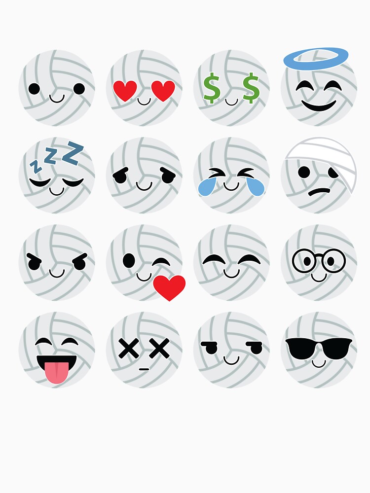 "Volleyball Emoji " Tshirt by HippoEmo Redbubble