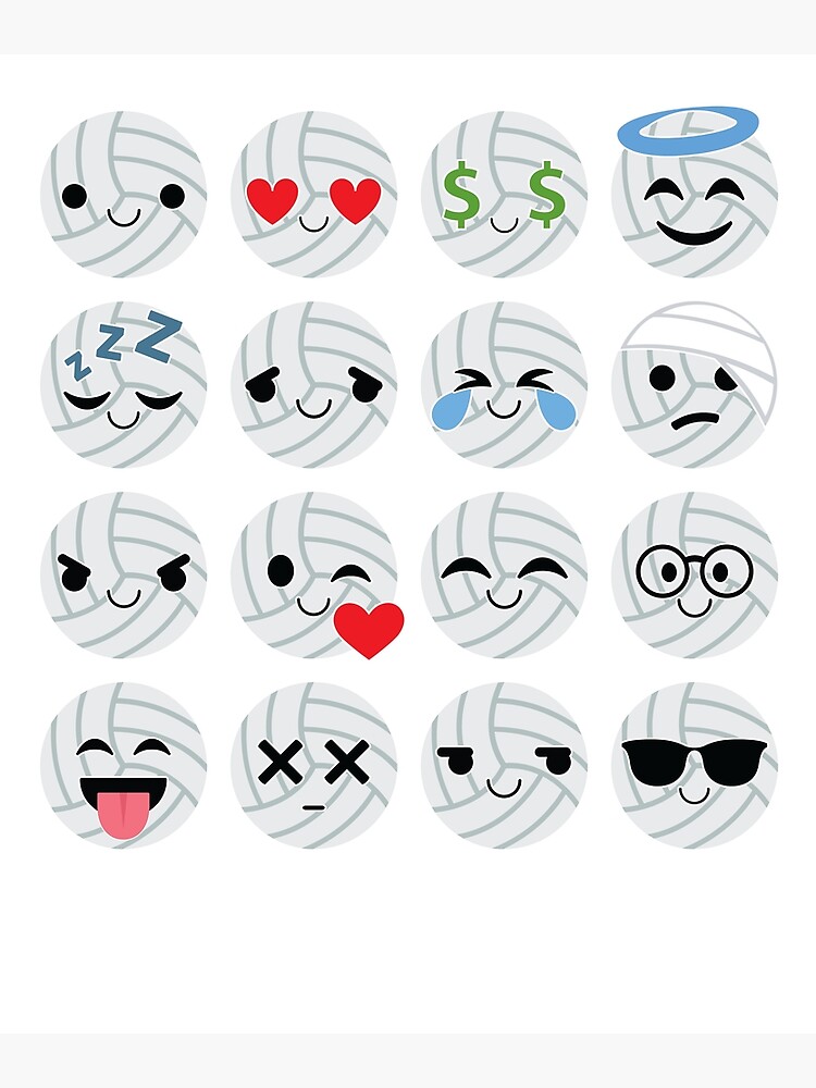 "Volleyball Emoji " Photographic Print by HippoEmo Redbubble