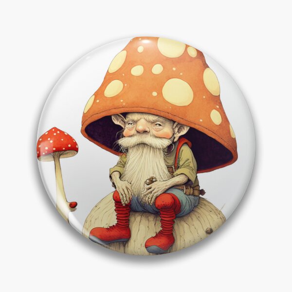 Item preview, Ghnome Mushroom Sticker Chibli amanita muscaria designed and sold by Itis-Whatitis.