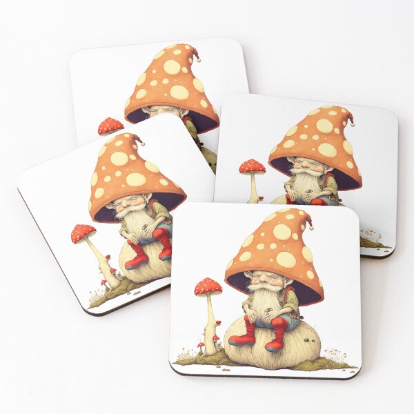 Item preview, Ghnome Mushroom Sticker Chibli amanita muscaria designed and sold by Itis-Whatitis.