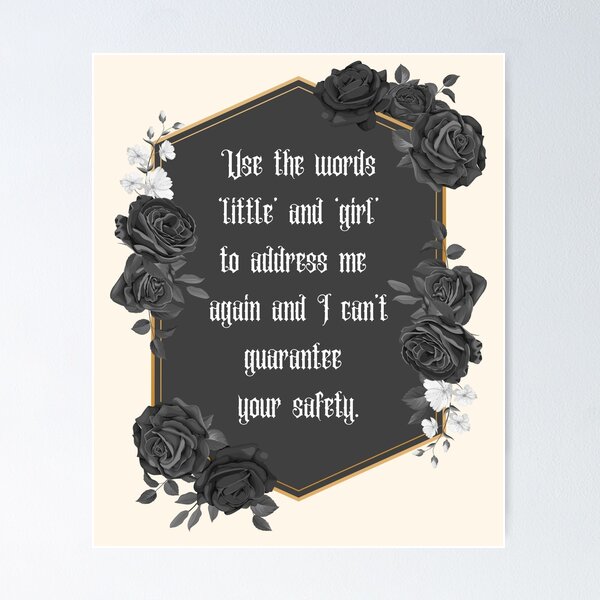 Item preview, Little girl badass quote wednesday designed and sold by BloompodDesigns.