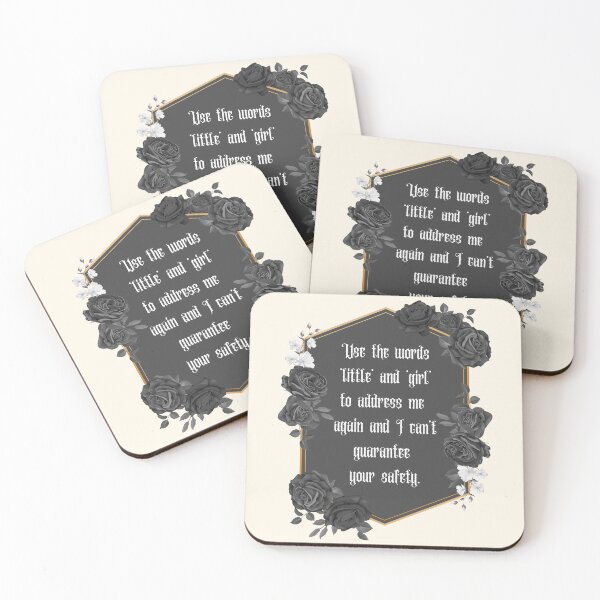 Item preview, Little girl badass quote wednesday designed and sold by BloompodDesigns.