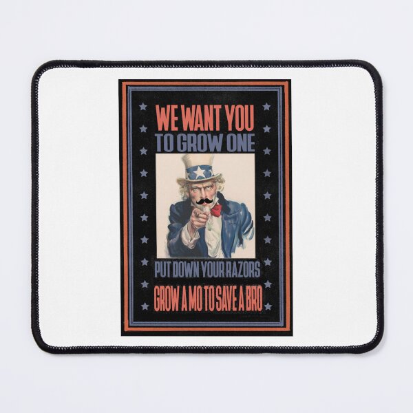 Item preview, uncle sam grow a mo to save a bro, retro style, funny movember    designed and sold by emerypeterson11.