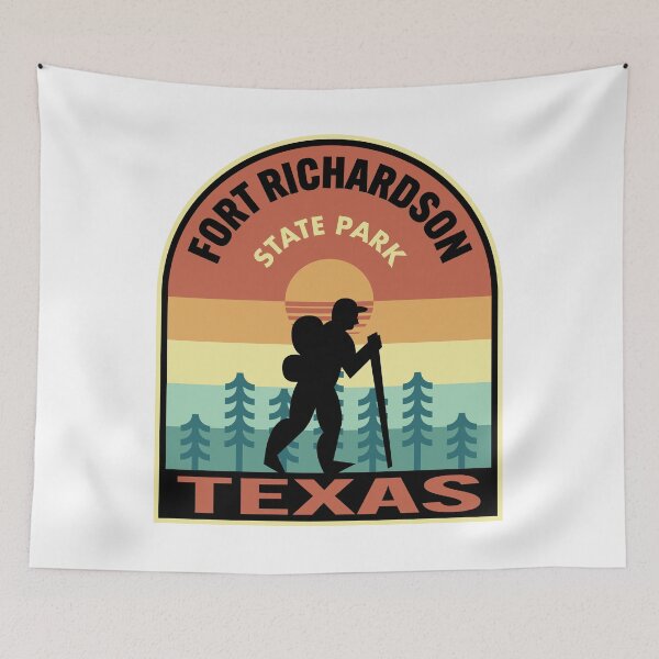 Item preview, Fort Richardson State Park Texas Retro Hiking designed and sold by HalpinDesign.