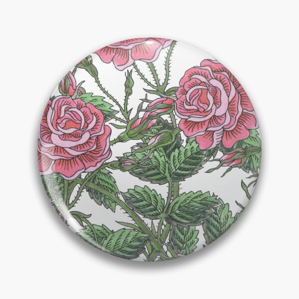 Item preview, Watercolor Pale Pink Rose Flowers Pattern On Vintage White designed and sold by Irina Sztukowski.