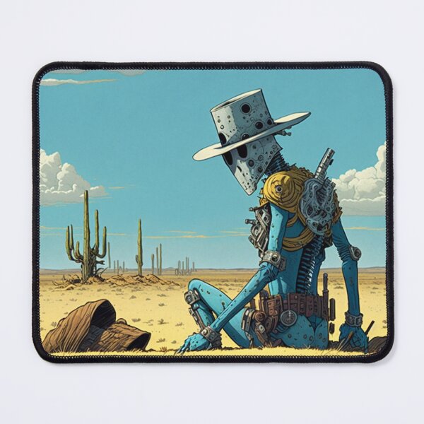 Item preview, Robot Cowboy sitting in the desert designed and sold by Itis-Whatitis.