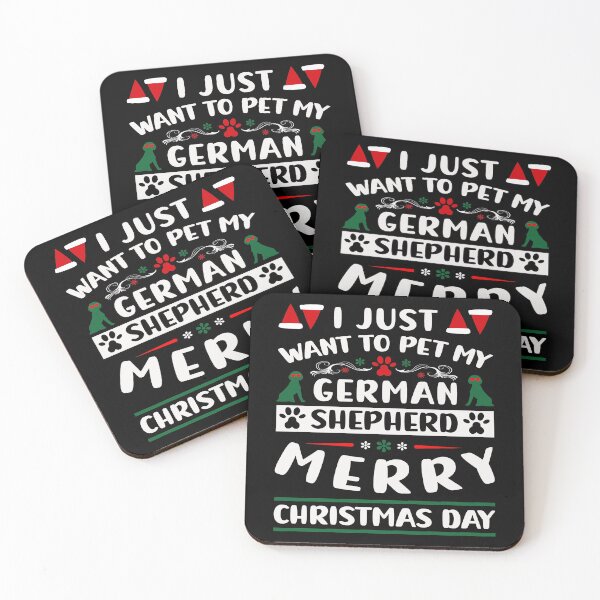 Item preview, I just want to pet my german shepherd merry christmas day designed and sold by StyleShirt007.