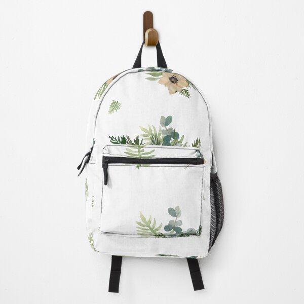 Item preview, Anemone leaves bouquet a watercolor cute pattern designed and sold by Yana Mustafina | Boho Soulful Designs.