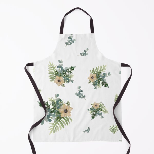 Item preview, Anemone leaves bouquet a watercolor cute pattern designed and sold by Yana Mustafina | Boho Soulful Designs.
