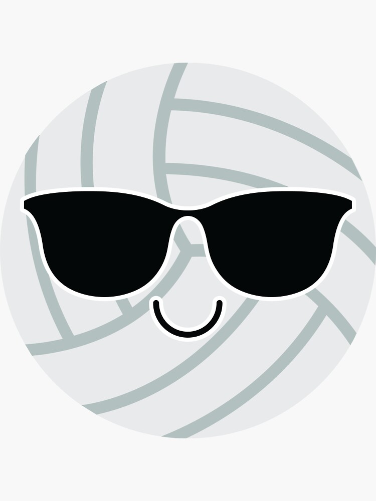 "Volleyball Emoji " Sticker by HippoEmo Redbubble