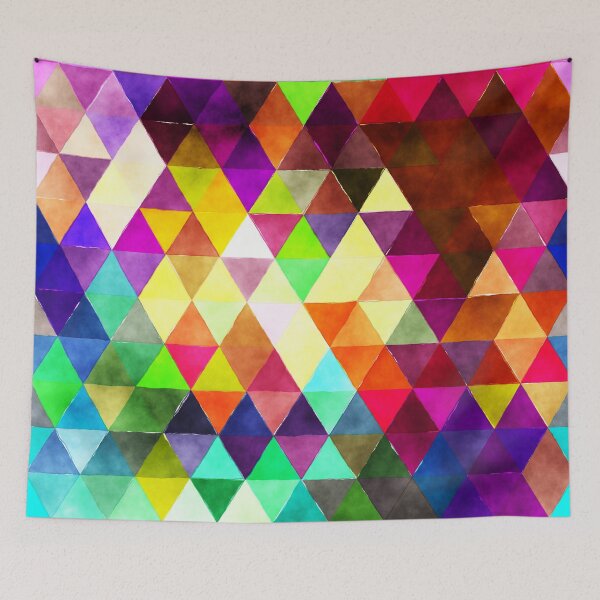 Item preview, Colorful Triangle Pattern designed and sold by stylebytara.