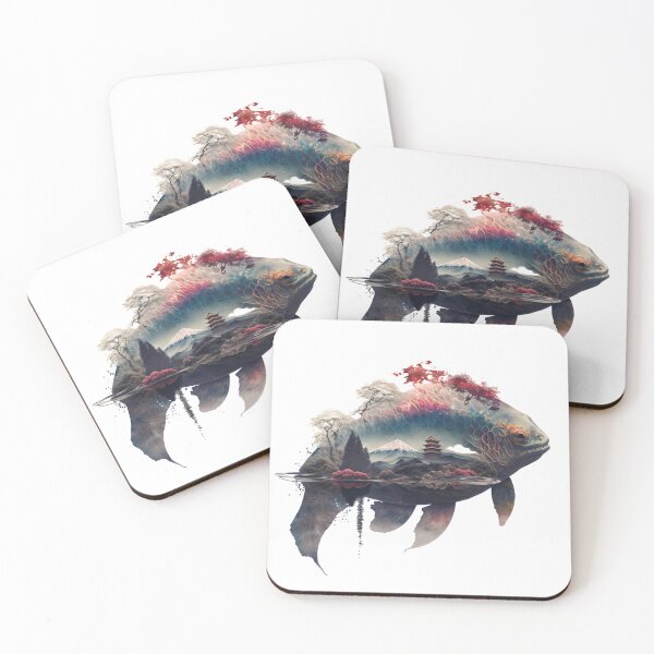 Item preview, Double exposure japanese koi designed and sold by Mirochan80.
