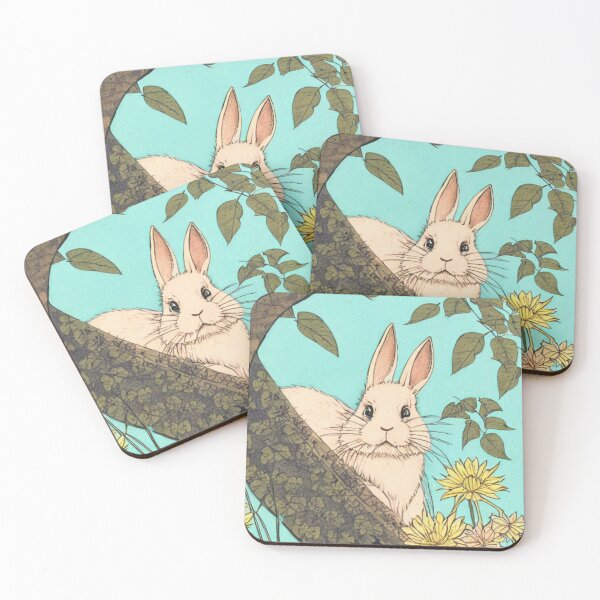 Item preview, In the Jungle Vintage Bunny Rabbit Drawing with Cute Eyes designed and sold by wigobun.