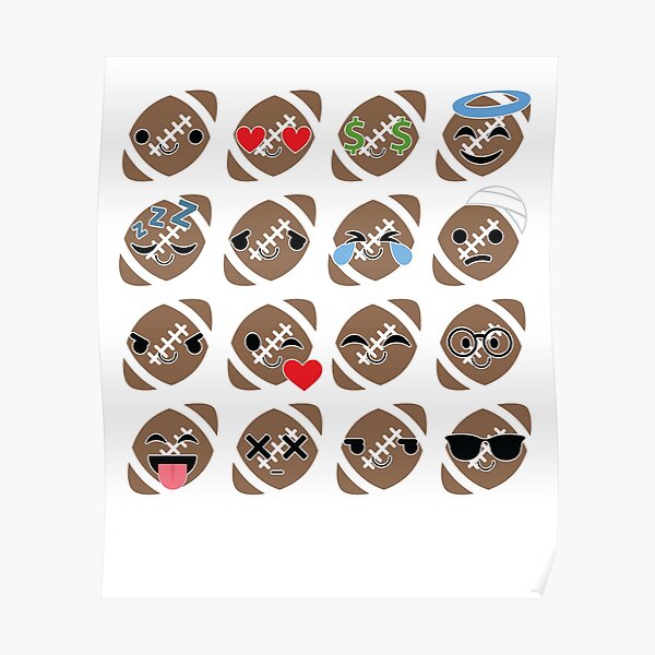 "Rugby Emoji " Poster by HippoEmo Redbubble