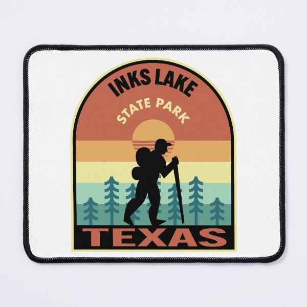 Item preview, Inks Lake State Park Texas Retro Hiking designed and sold by HalpinDesign.