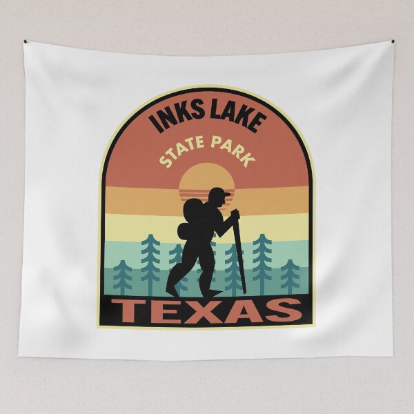 Item preview, Inks Lake State Park Texas Retro Hiking designed and sold by HalpinDesign.