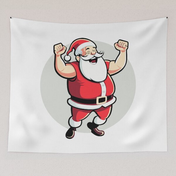 Item preview, Very strong Santa Claus cartoon character designed and sold by jordygraph.