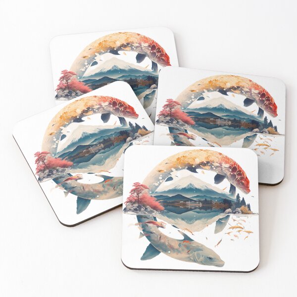 Item preview, Double exposure japanese koi designed and sold by Mirochan80.