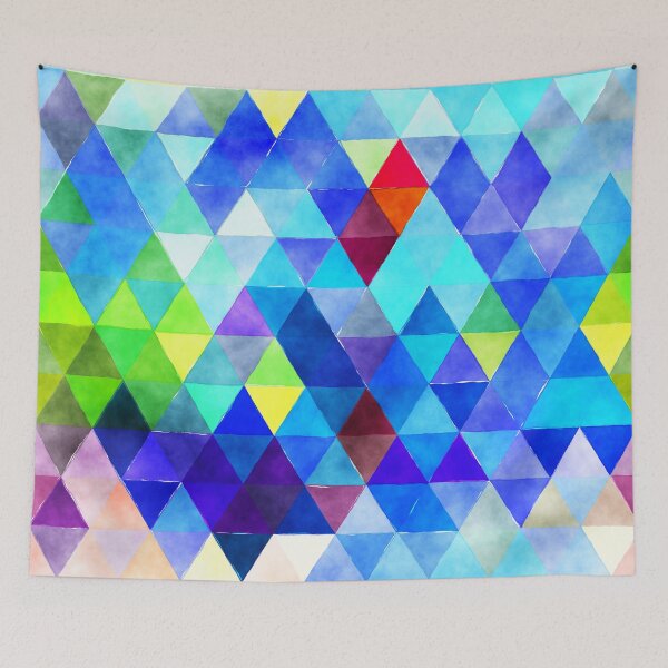 Item preview, Colorful Triangle Pattern designed and sold by stylebytara.