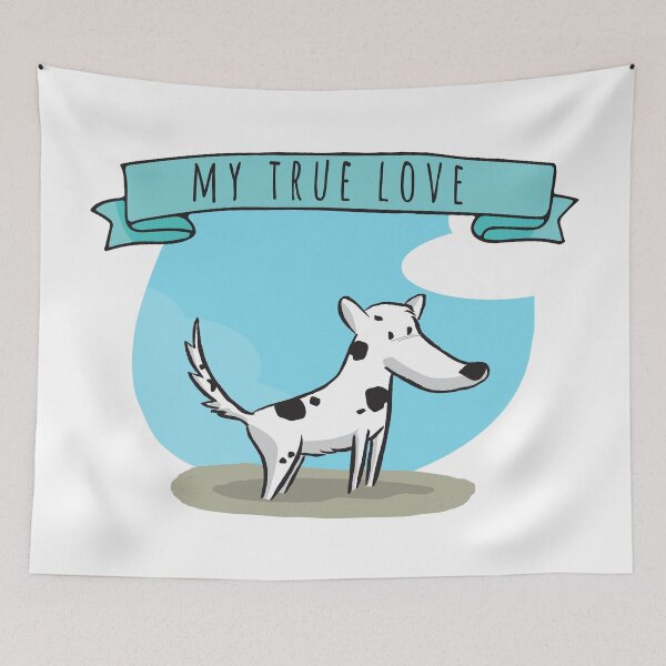 Item preview, My True Love - Street Black Spot Dog Puppy - Pets P15 designed and sold by AJATheWholeGang.