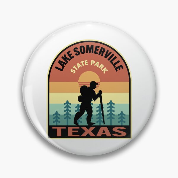 Artikelvorschau, Lake Somerville State Park Texas Retro Hiking entworfen und verkauft von HalpinDesign.