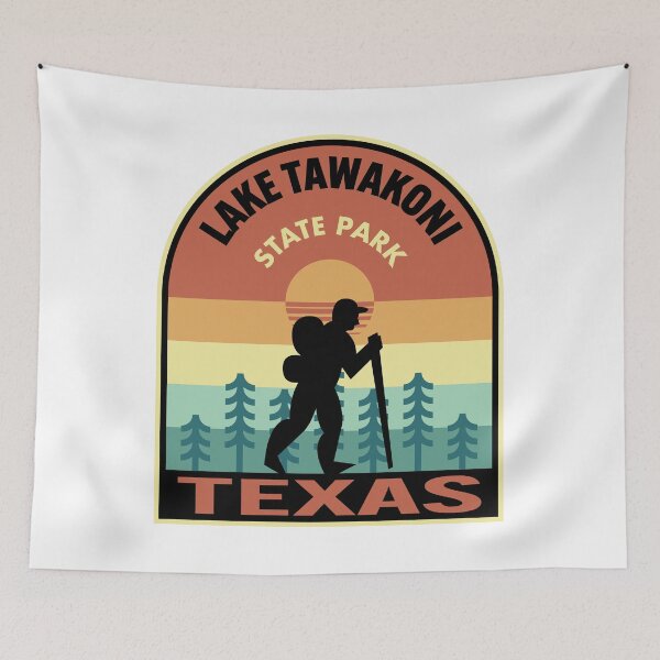 Item preview, Lake Tawakoni State Park Texas Retro Hiking designed and sold by HalpinDesign.