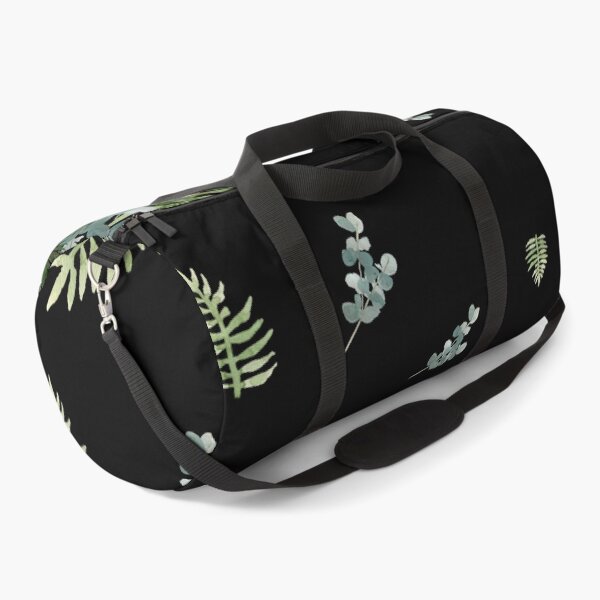 Item preview, Anemone leaves bouquet a watercolor cute pattern black designed and sold by Yana Mustafina | Boho Soulful Designs.