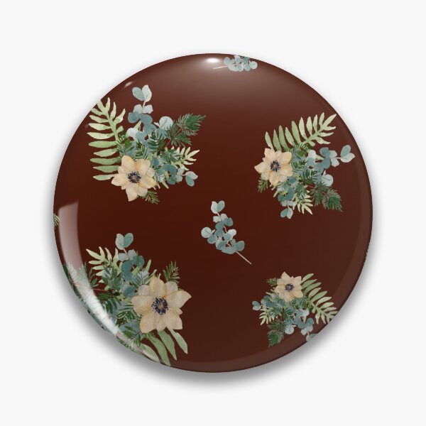 Item preview, Anemone leaves bouquet a watercolor cute pattern red designed and sold by Yana Mustafina | Boho Soulful Designs.