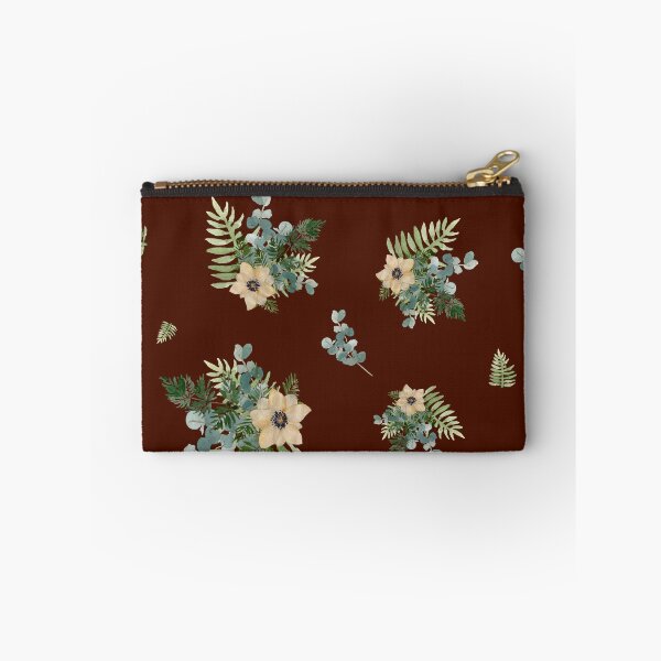 Item preview, Anemone leaves bouquet a watercolor cute pattern red designed and sold by Yana Mustafina | Boho Soulful Designs.
