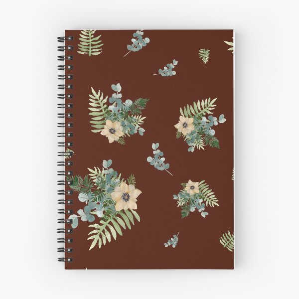 Item preview, Anemone leaves bouquet a watercolor cute pattern red designed and sold by Yana Mustafina | Boho Soulful Designs.