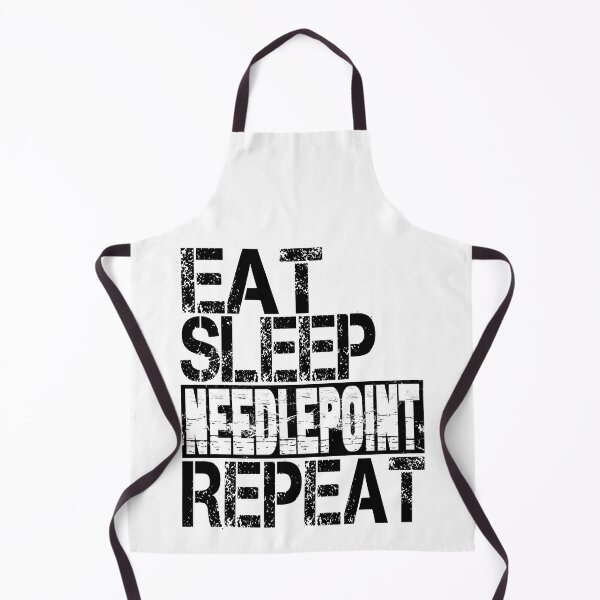 Item preview, Eat Sleep Needlepoint Repeat, Grunge  designed and sold by ACC .